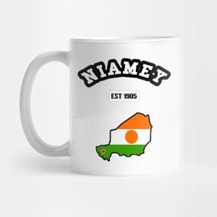 🌍 Niamey Niger Strong, Niger Flag Map, Est 1905, City Pride Mug